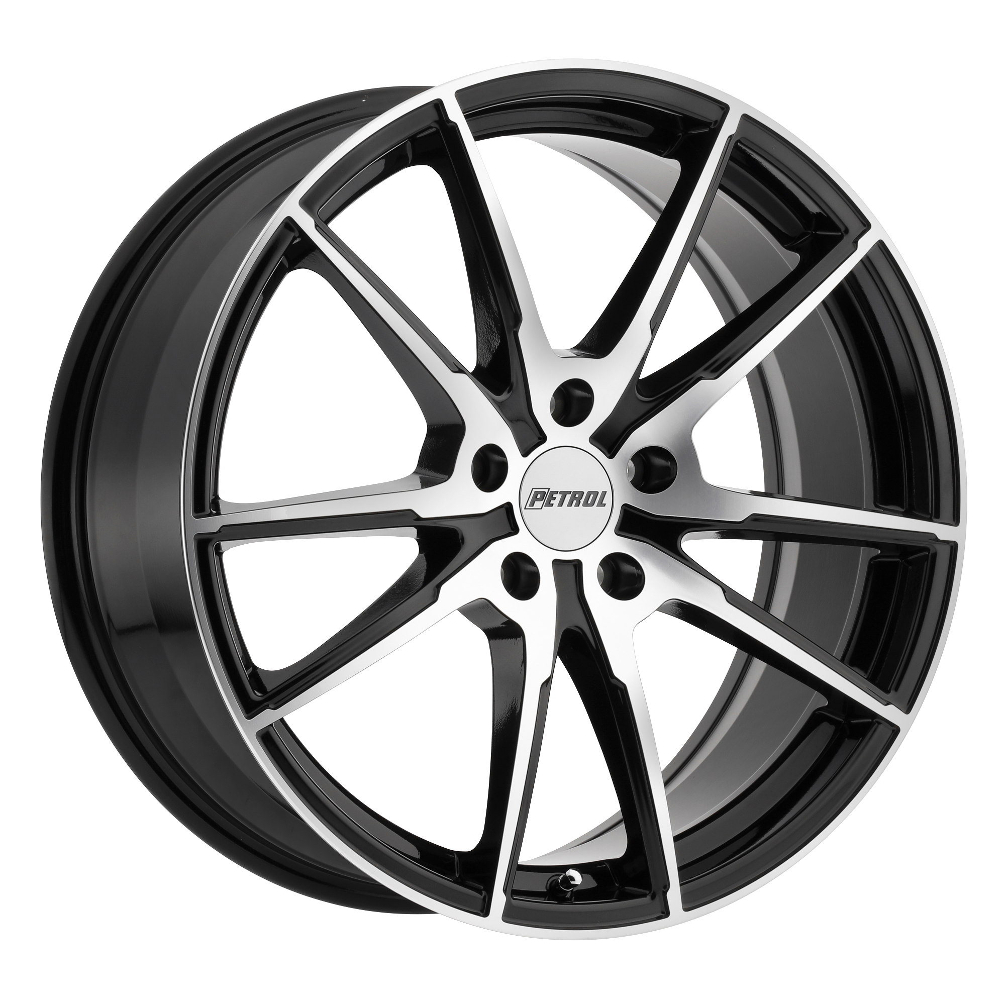PE P0A 18X8 5X4.5 76 G-BLK MACH +40