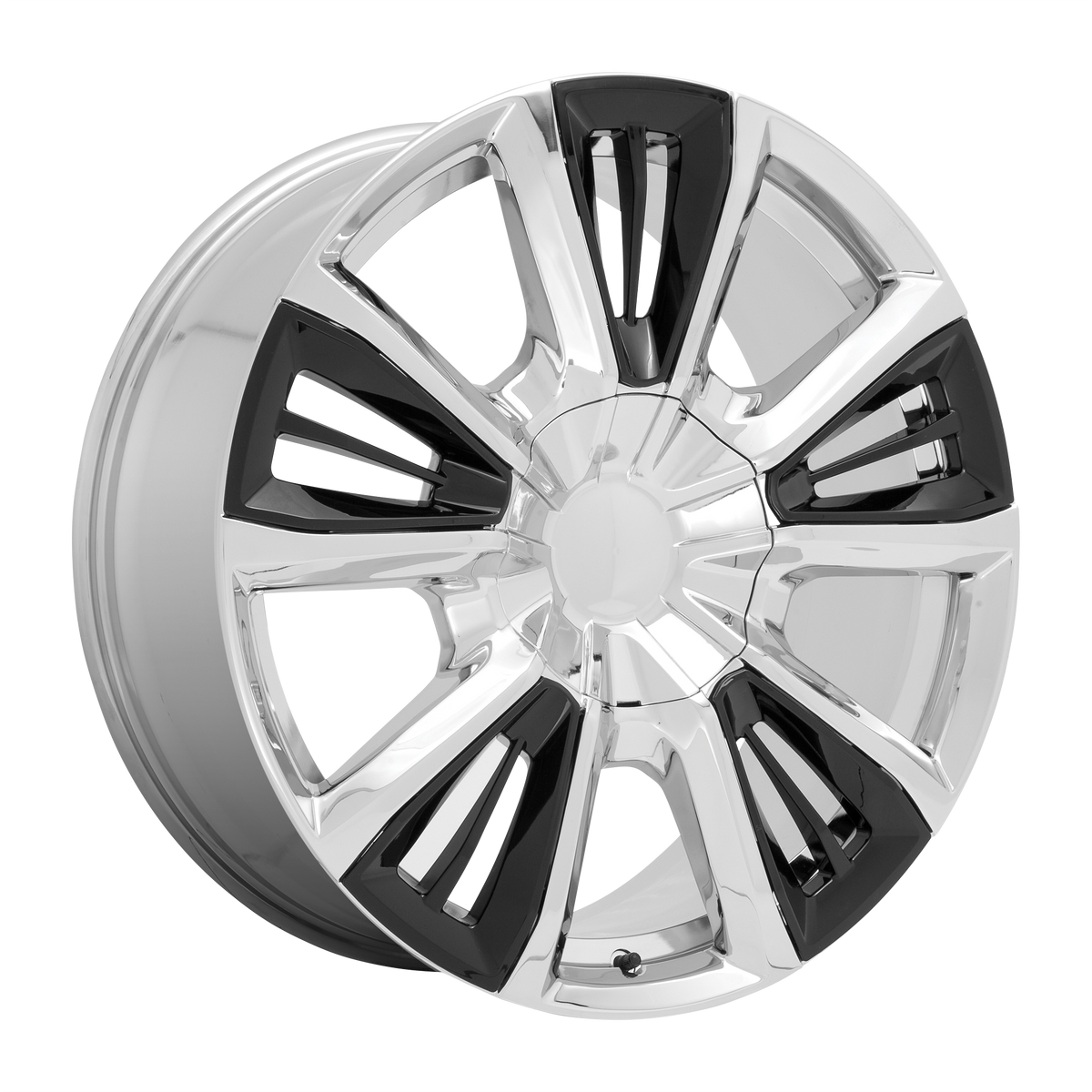 PR212CG 22X9 6X5.5 78.1 CHR BLK-ACC 28MM