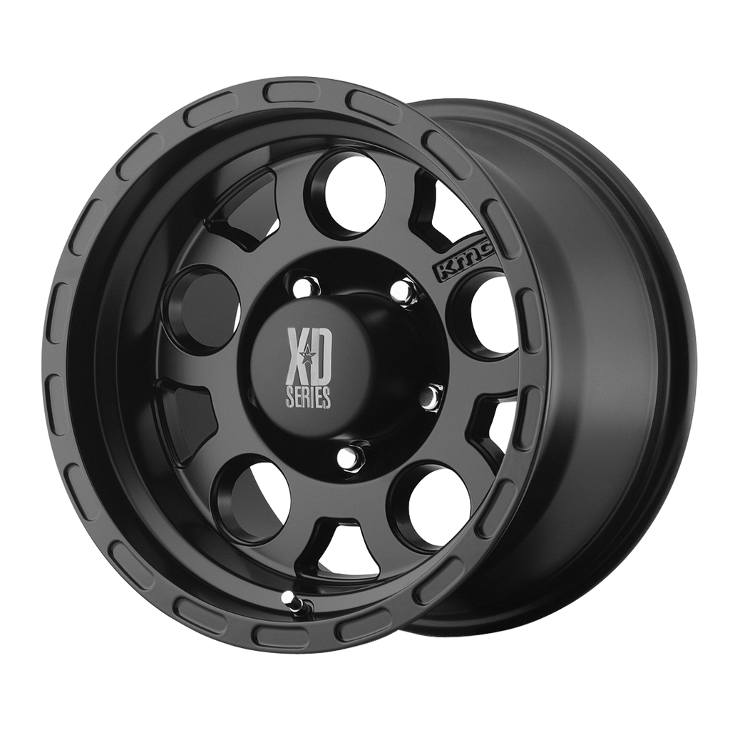 XD122 17X9 6X5.5 MATTE BLACK -6MM KIT