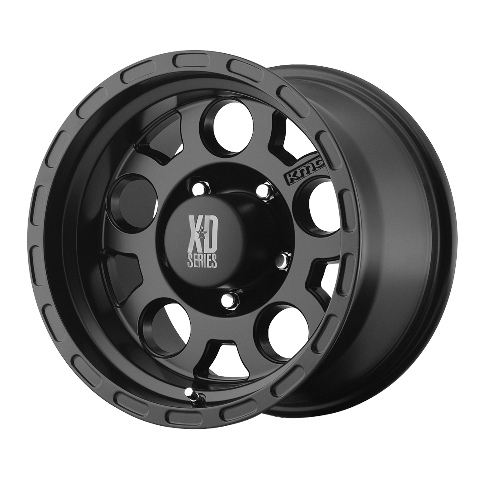 XD122 17X9 6X5.5 MATTE BLACK -6MM KIT