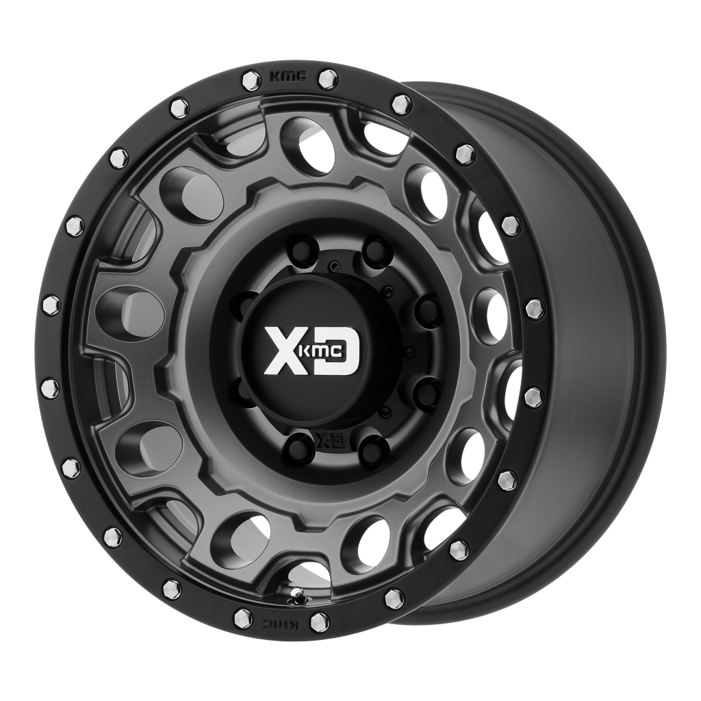 XD129 18X9 6X5.5 M-GRY BLK-RING +18MM