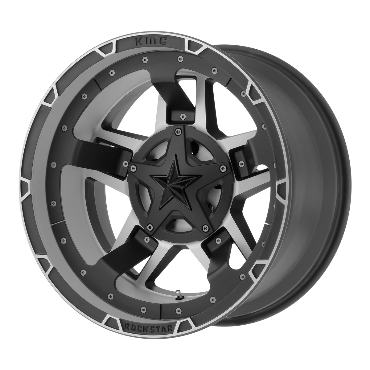 XD827 22X10 8X6.5 M-BLK MACH -18MM