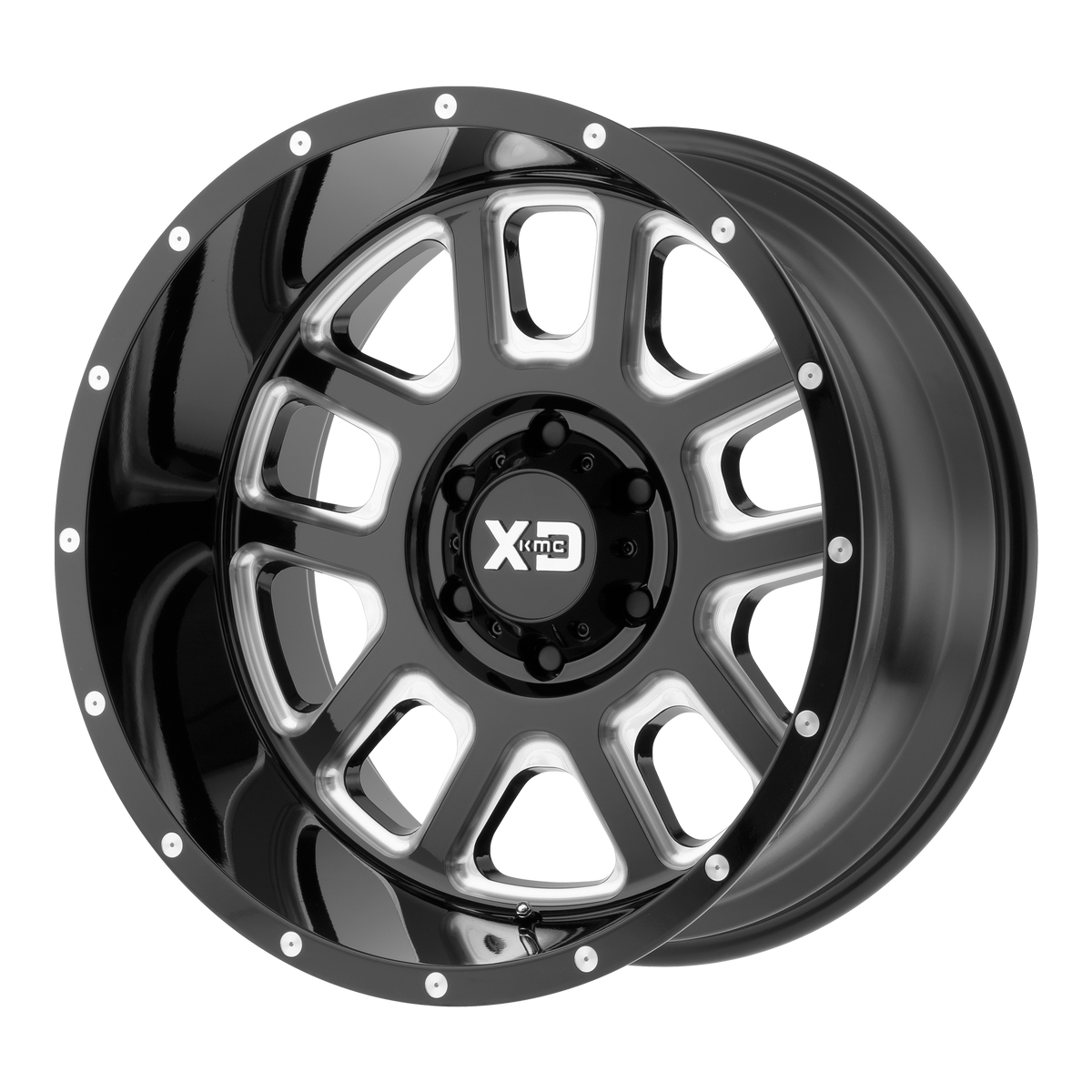XD828 20X9 5X5.0 G-BLK MILL -12 CSFINISH