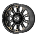 XD829 20X9 5X5.0 S-BLK MACH DTCC -12MM