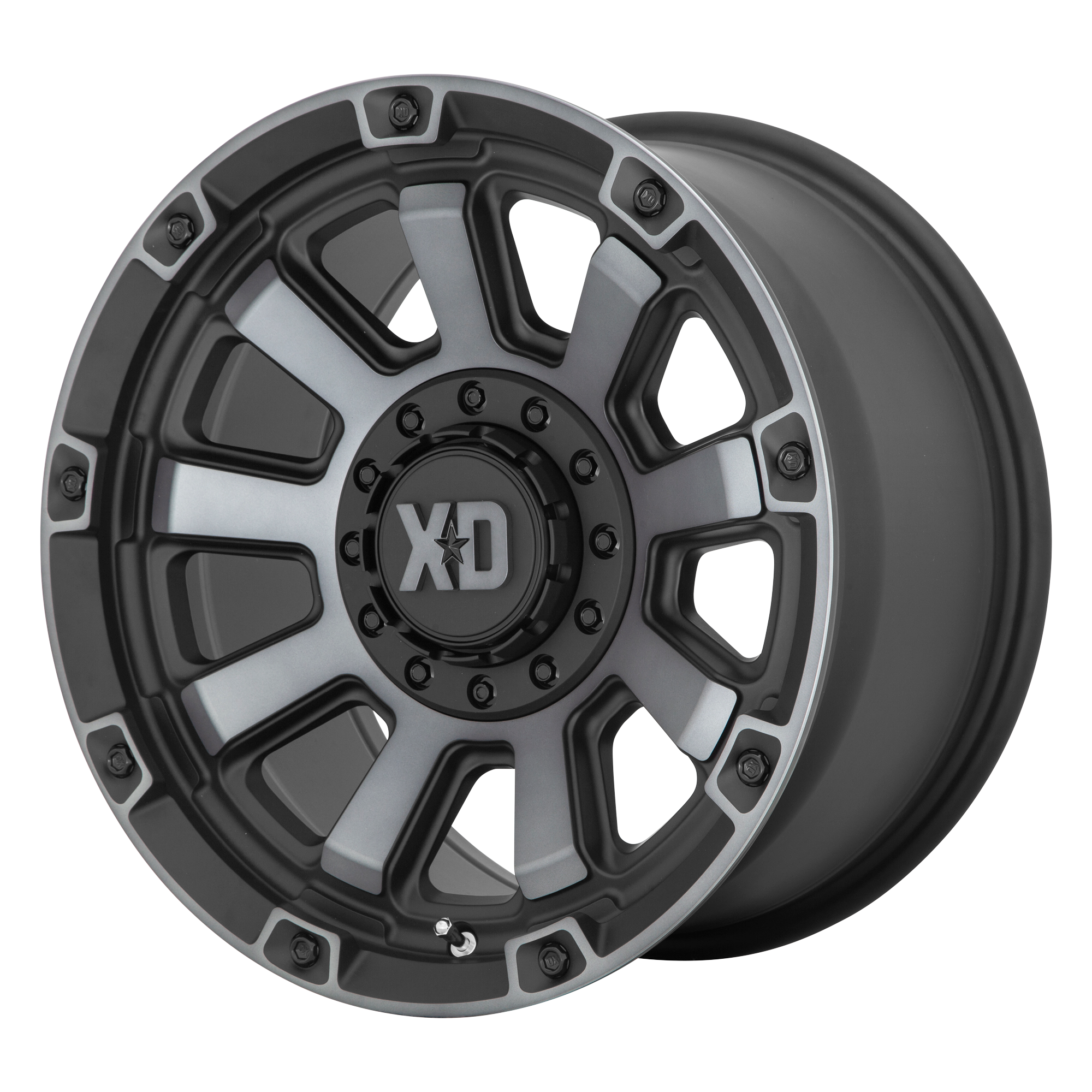 XD852 20X10 6X135/5.5 S-BLK GTCC -18MM