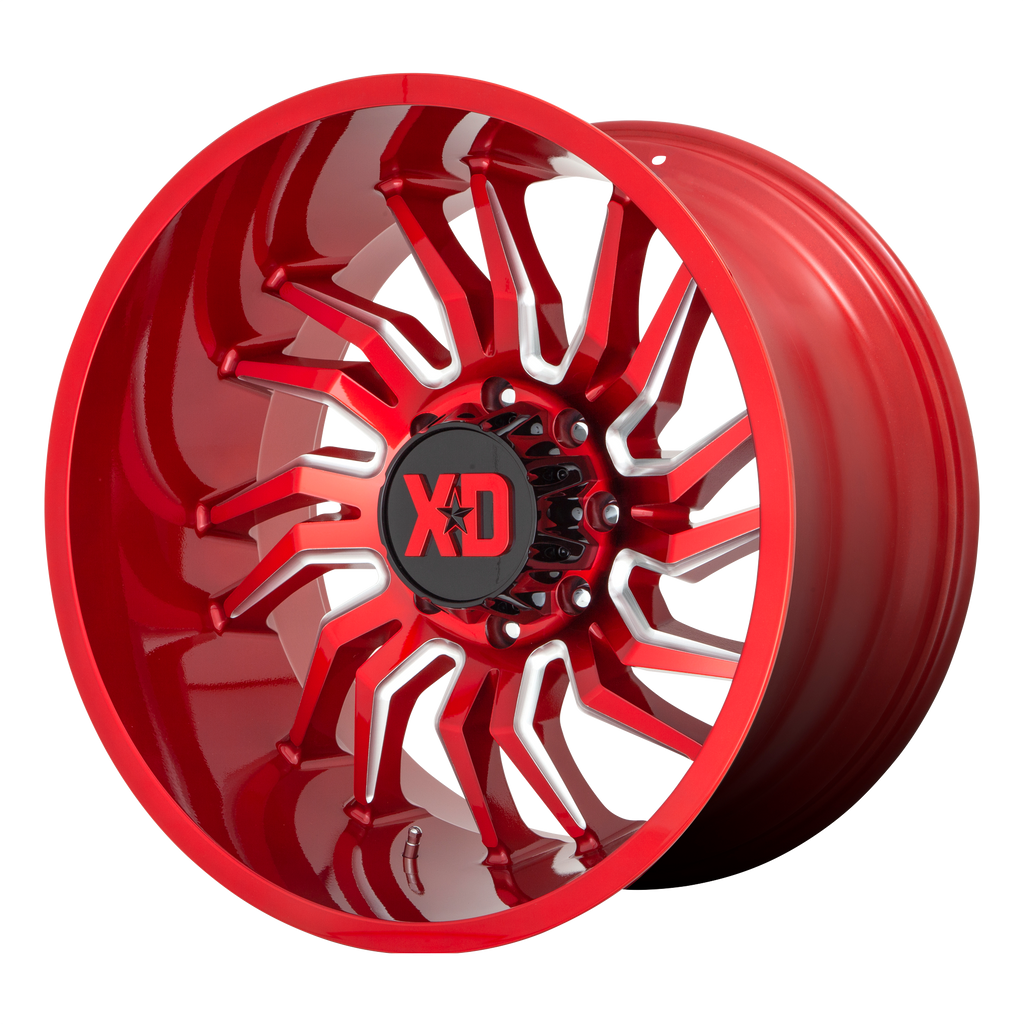 XD858 20X10 6X135 CANDY RED MILLED -18MM