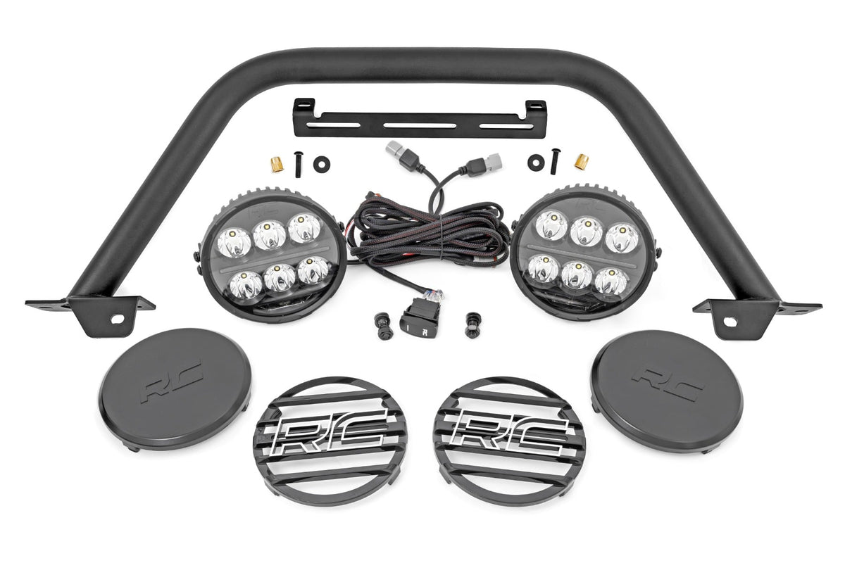 Safari Bar | 6.5 Inch Round LED | OE Modular Steel | Ford Bronco 4WD (21-26)