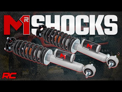 M1R Reservoir Loaded Struts Adjustable Height Rear 2 Inch Ford Bronco (21-25) Rough Country