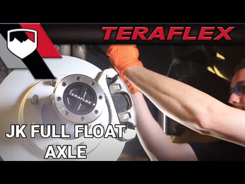07-18 Wrangler JK Dana 44 Rear Axle 8-Lug Full-Float Conversion & Solid Big Rotors 30-Spline TeraFlex