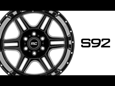 92 Series Wheel Machined One-Piece Gloss Black 20x9 Rough Country