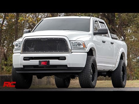 Mesh Grille 30 Inch Dual Row LED Black Ram 2500/3500 2WD/4WD (2013-2018) Rough Country