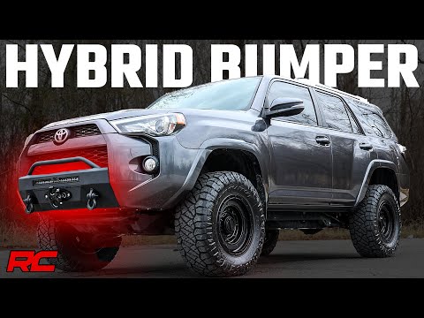 Front Bumper Hybrid 20 Inch Black LED Amber Toyota 4Runner 2WD/4WD (14-24) Rough Country