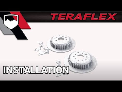 07-18 Wrangler JK Rear Performance Big Rotor Kit w/ Solid Rotors 5x5 Inch & 5x5.5 Inch TeraFlex