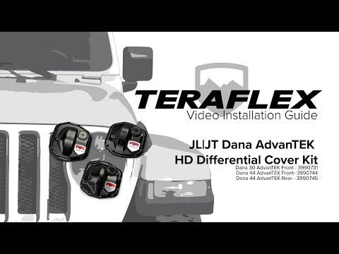 Dana 30 AdvanTEK M186 HD Differential Cover Kit Front 18-Up Wrangler JL/Gladiator TeraFlex