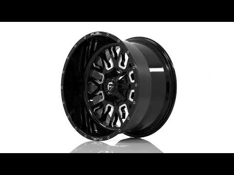 Aluminum Wheels 20X10 Stroke D645 Gloss Blue/Milled Fuel Off Road Wheels