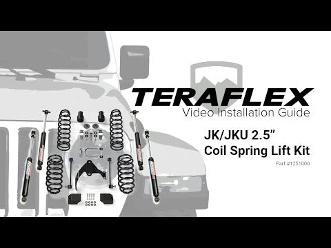 07-18 Wrangler JK 2 Door 2.5 Inch Coil Spring Base Lift Kit & Shock Extensions TeraFlex