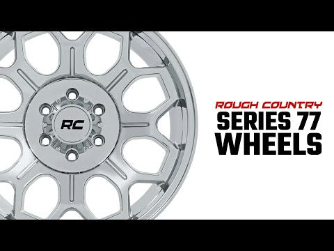 77 Series Wheel One-Piece Chrome 20x10 Rough Country