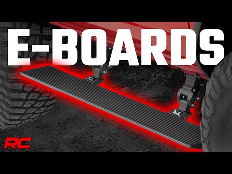 Power Running Boards Dual Electric Motor Crew Cab Ram 1500 (19-26)/1500 TRX (21-24) Rough Country