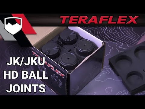 97-06 Jeep Wrangler TJ Dana 30/44 HD Ball Joint Kit w/out Knurl 2 Upper & 2 Lower TeraFlex