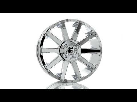 Aluminum Wheels 18X9 Contra D615 Gloss Black/Milled Fuel Off Road Wheels