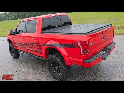 Ford Hard Tri-Fold Bed Cover 99-16 F-250/350-6.5 Foot Bed w/o Cargo Mgmt Rough Country
