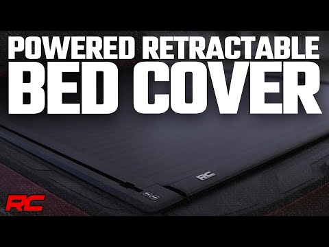 Powered Retractable Bed Cover 5 Foot 9 Inch Bed Silverado/Sierra 1500 (14-18 & Classic) Rough Country
