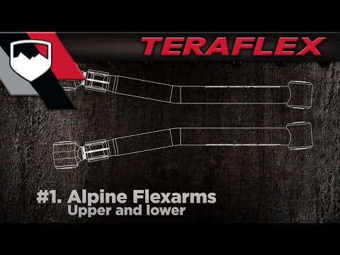 07-18 Wrangler JK Alpine Short Arm Pair Front Lower 2-4 Inch Lift TeraFlex