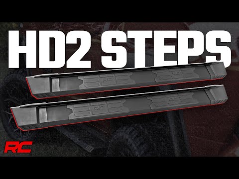 HD2 Aluminum Running Boards Double Cab Toyota Tacoma 2WD/4WD (2024-2026) Rough Country