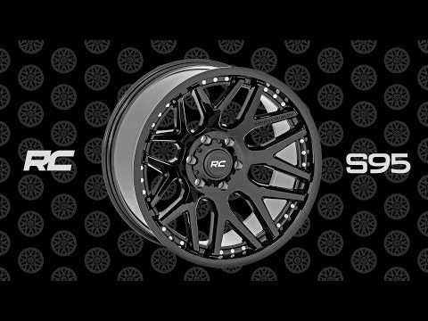 95 Series Wheel Machined One-Piece Gloss Black 22x10 6x135 -19mm Rough Country
