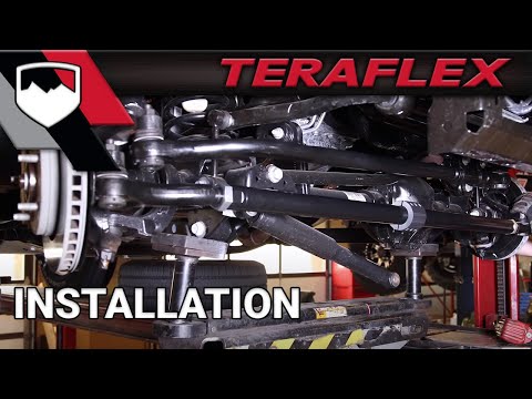 07-18 Wrangler JK HD Chromoly Tie Rod Kit & HD Forged Drag Link Kit 0-3 Inch Lift TeraFlex