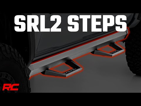 SRL2 Adj Aluminum Step Crew Cab Silverado/Sierra 1500/2500HD/3500HD (07-18 & Classic) Rough Country
