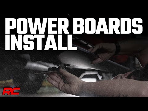 Power Running Boards HT-Series Crew Cab Ford F-150/Lightning/F-250/F-350/Raptor (15-26) Rough Country