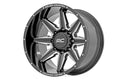 Rough Country 91M Series Wheel | One-Piece | Gloss Black | 20x12 | 6x135 | -44mm
