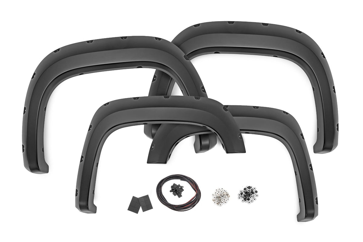Pocket Fender Flares | 5'9" Bed | GAZ Summit White | GMC Sierra 1500 (07-13)